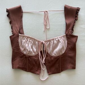 isabella ruched top for love and lemons
